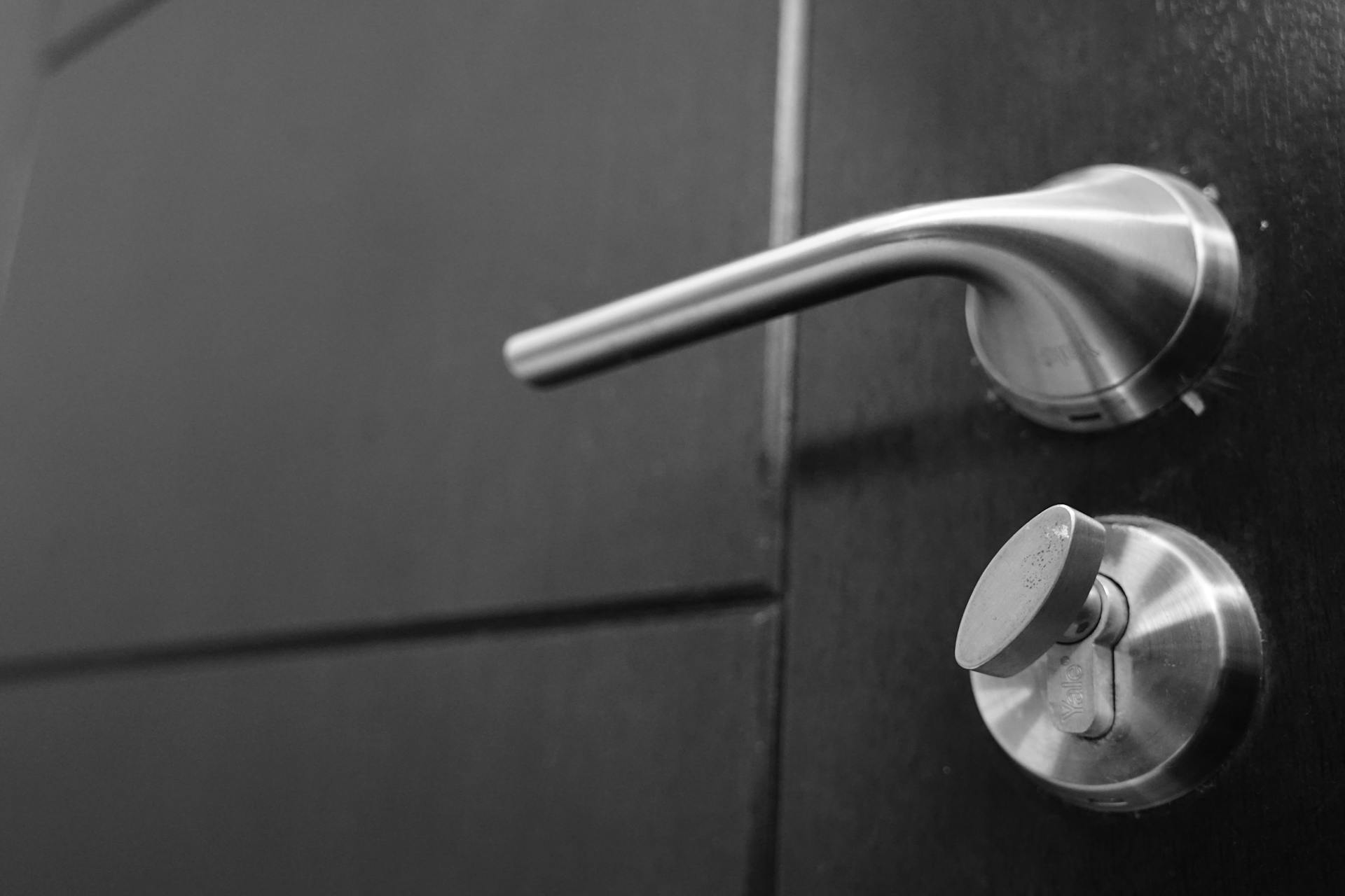 Une poignée de porte