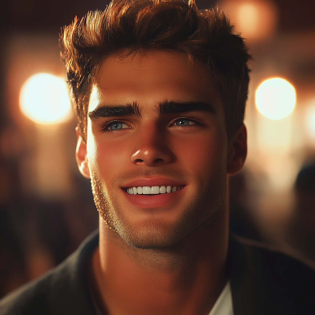 Un homme souriant