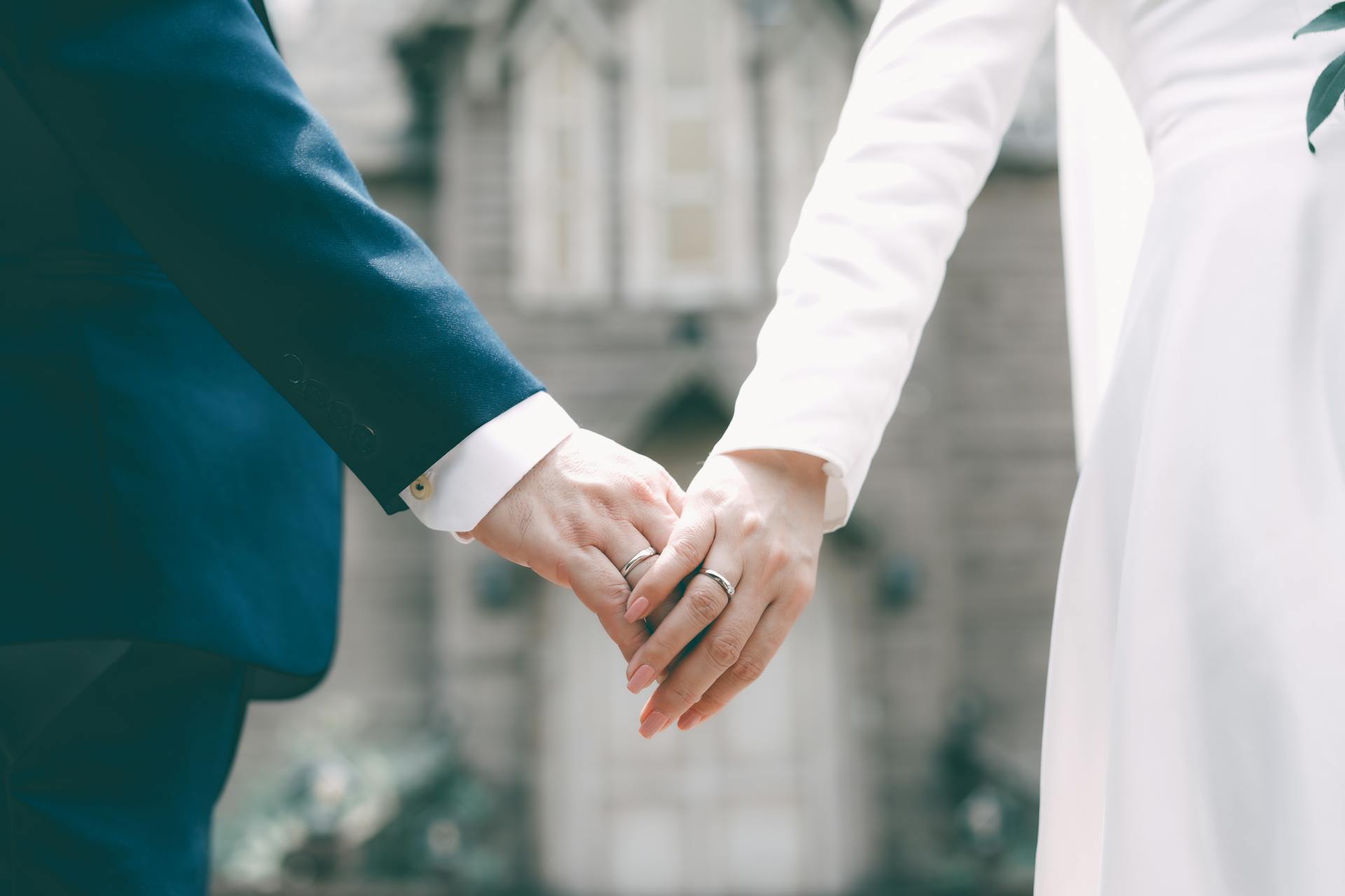 Un couple lors de leur mariage