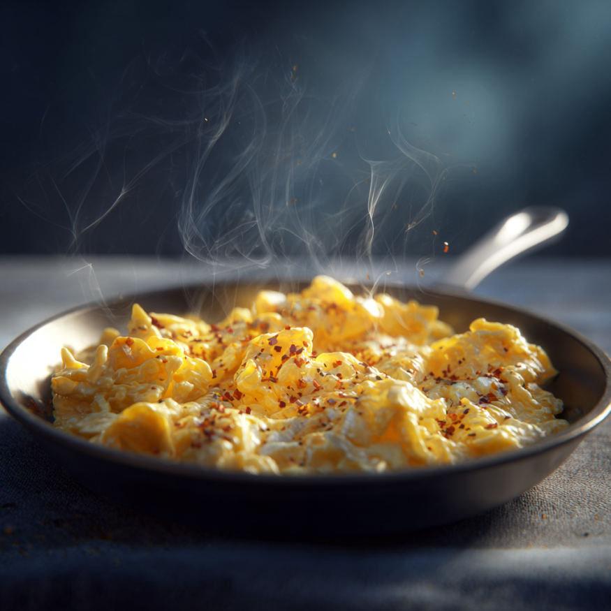 Des œufs brouillés