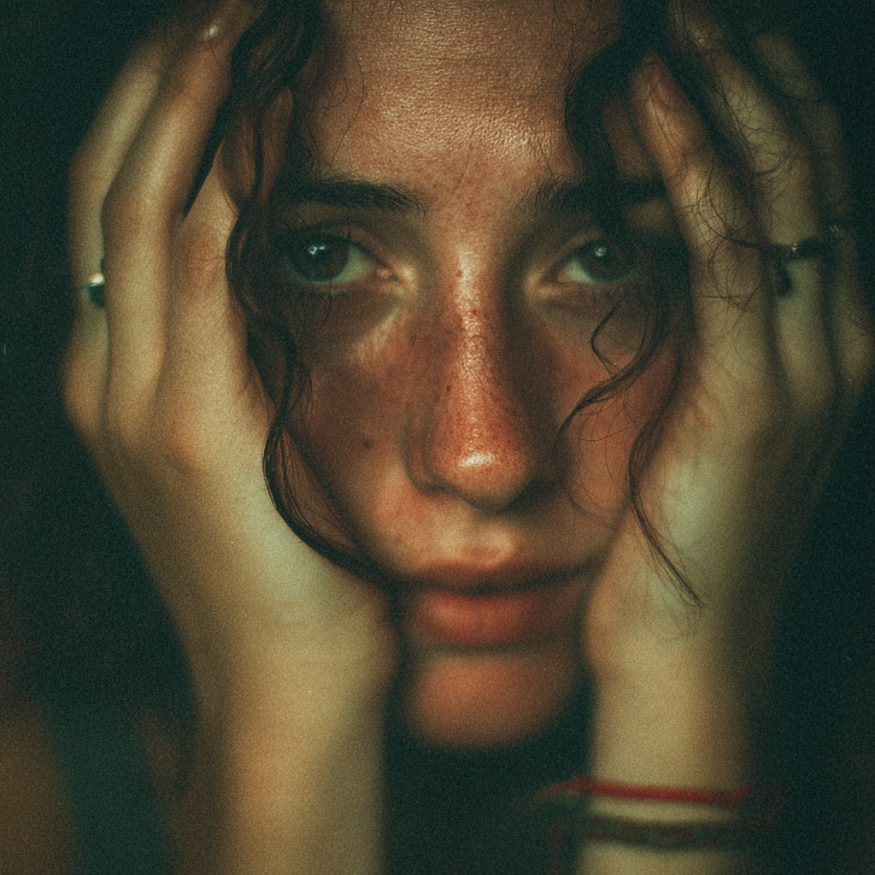 Une femme ayant l'air stressée