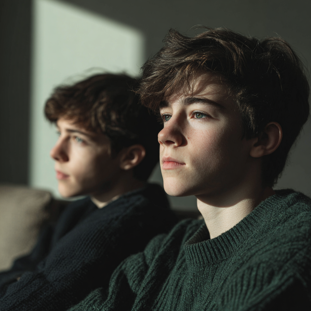 Un gros plan d'un adolescent | Source : Midjourney